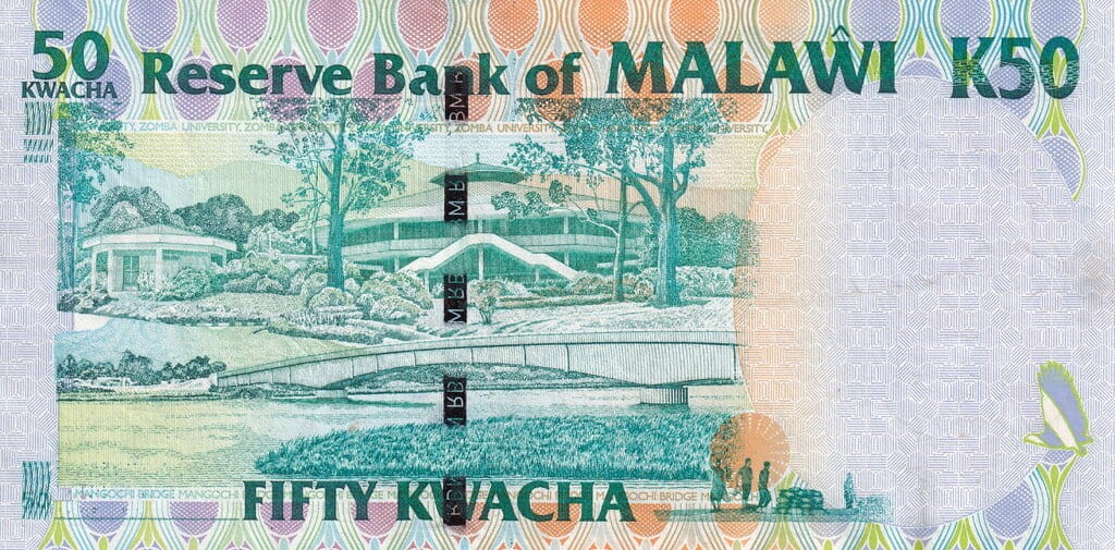 Malawi 50 kwacha 40 lat niepodległości 2004 P-49