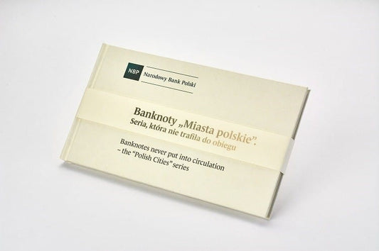 Polskie banknoty Miasta polskie 1990 + album 9 szt