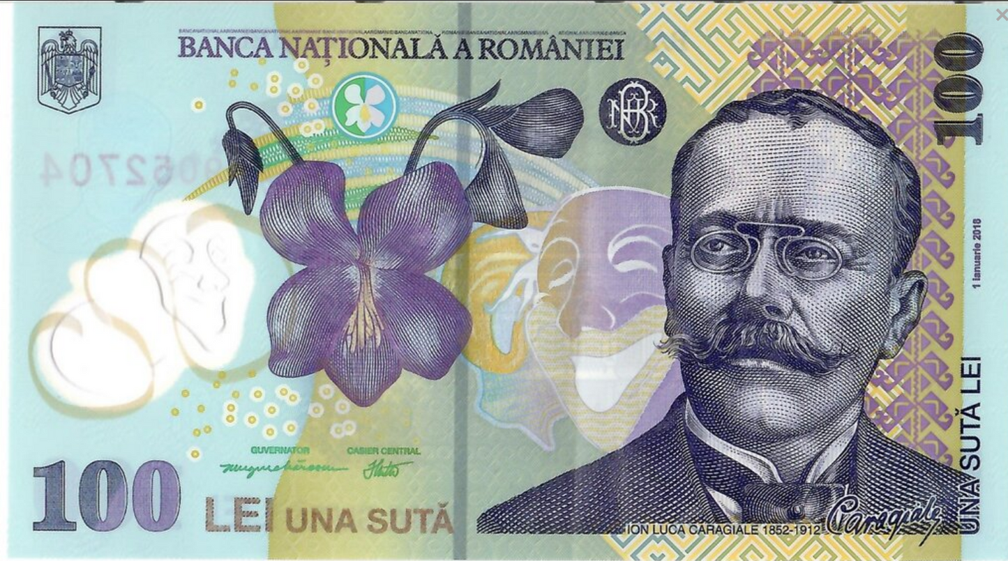 Rumunia 100 leu Orchidea 2020 P-121k