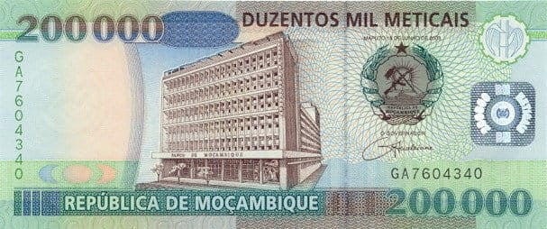 Mozambik 200 000 metical  Taniec 2003 P-141