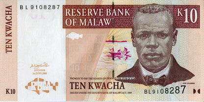 Malawi 10 kwacha Czytanie 2004 P-51a