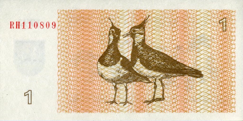 Litwa 1 talon Ptaki 1992 P-39