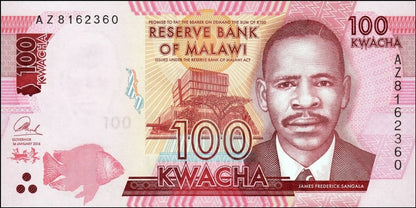 Malawi 100 kwacha Szkoła medyczna 2016 P-65b