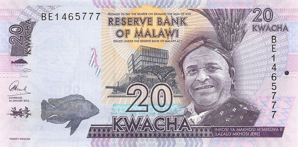 Malawi 20 kwacha Szkoła 2015/16 P-63
