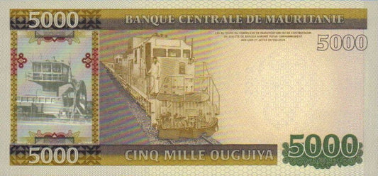 Mauretania 5000 Ouguiya Pociąg 2011 P-21