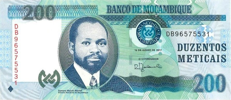 Mozambik 200 meticais Lwy 2017 P-152b