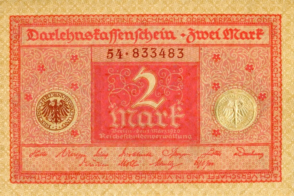 Niemcy Republika Weimarska 2 marki 1920 P-59