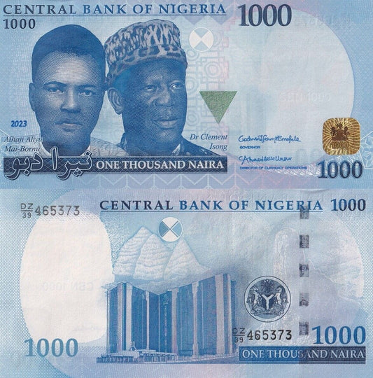 Nigeria 1000 naira Dr Clement 2023 P-49b