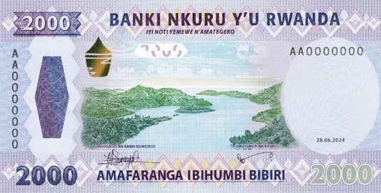 Rwanda 2000 franków Kawa 2024 P-44