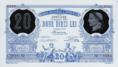 Rumunia 20 lei Pierwszy banknot 2021 P-126