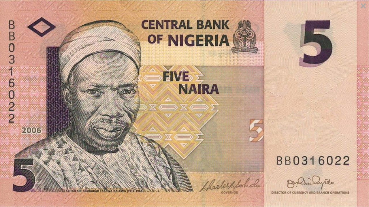 Nigeria 5 naira Kobiety 2006 P-33a